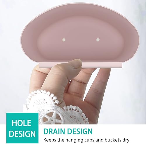 Miniatura 3 de ASOONYUM 6 portavasos colgantes para carrito rodante, accesorios para plantas, macetas colgantes, ahorro de espacio, cubo de almacenamiento, soporte