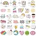 YAMIOW 160pcs Cute Positive Words Stickers for Kids Teens Adults, VSCO Trendy Stickers for Girls, Inspirational Stickers for Water Bottle Laptop Scrapbooking, Waterproof Vinyl Stickers Pack