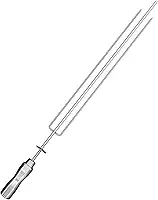 Espeto TRIDENTE Giratório, Inox, 65cm, Artinox Grill - Cabo Revestido em Alumínio