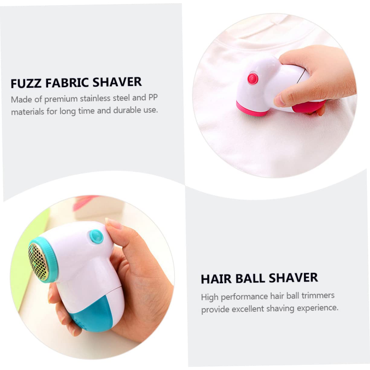 COLLBATH Rasoio Per Tessuti Soffici Rimuove Pelucchi Mini Tagliacapelli Sicuri Per Vestiti Resistenti E Pratici Per Uso Domestico