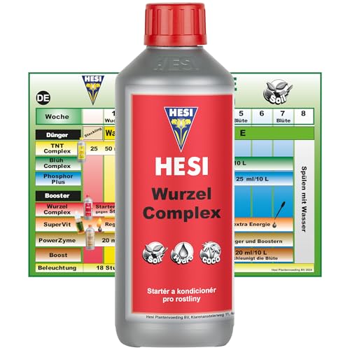 Hesi Wurzelkomplex 500ml Hochwirksamer Wurzeldünger für Kräftiges Wurzelwachstum Ideal für Jungpflanzen Stecklinge & Umtopfen
