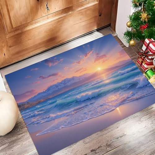 Tapis de sol antidérapant paillasson attrape-poussière lavable pour entrée propre - 3