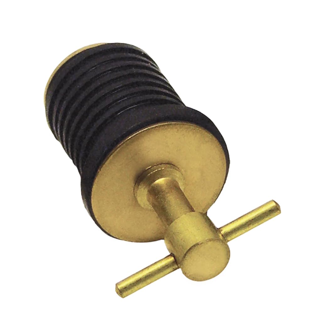 Tappo di Scarico per Barche – 2,5 cm in Ottone Marino Tipo a Vite di Compressione refrigeratori scafi espandibili sostituisce Gomma, Serrature in Posizione per Yacht