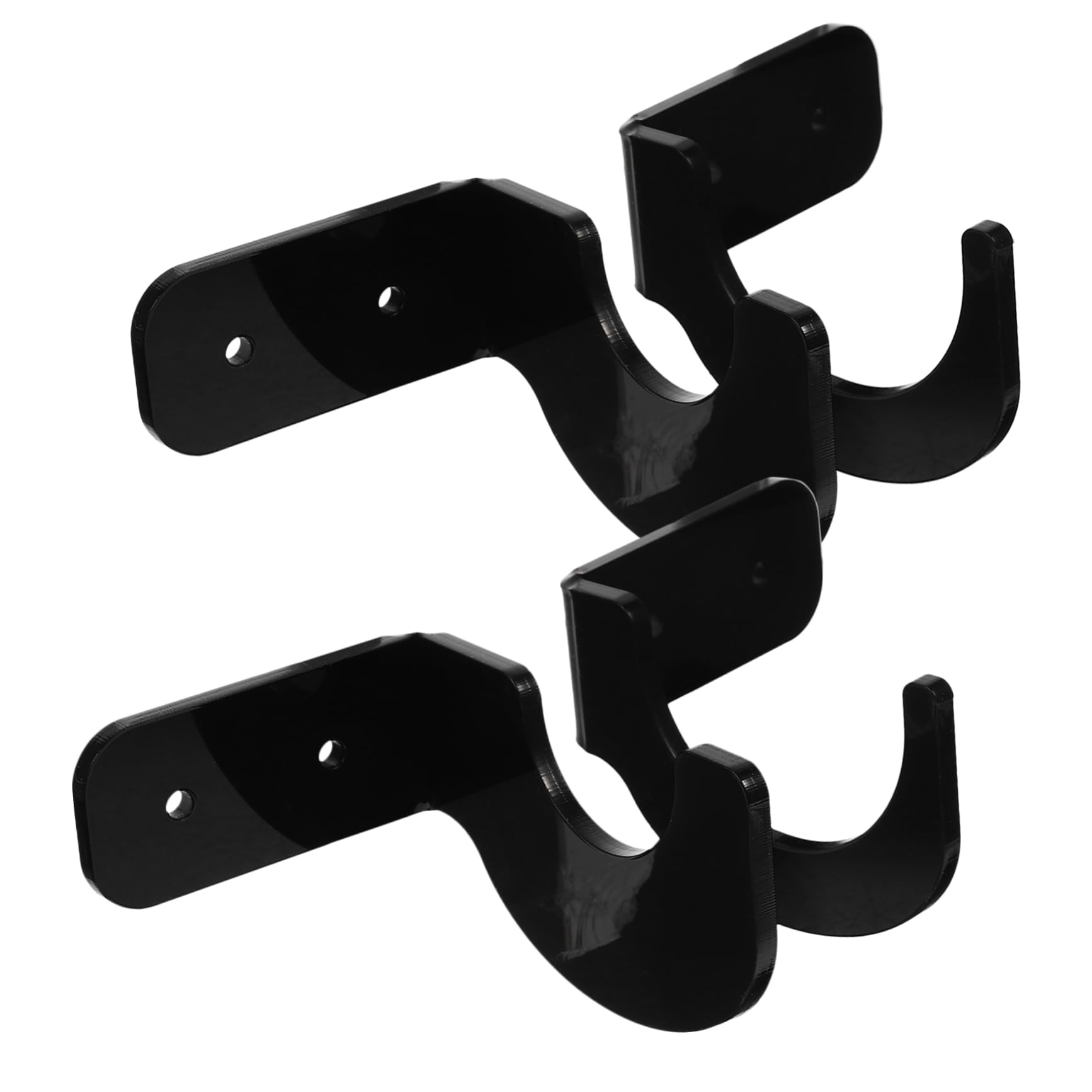 Totority Acrylic Bat Rack Display Wall-mounted Baseball Bat Holder Decorative for Home