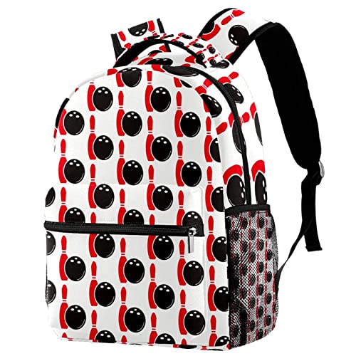 Sac à dos motif sport boule de bowling pour la rentrée des classes