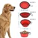 Extra Large Collapsible Dog Bowl, 3L XL Travel Dog Bowl, Foldable Travel Water Dish, 102oz X-Large Portable Collapsable Traveling Bowls with Carabiner for Dogs Walking, Hiking (Red)