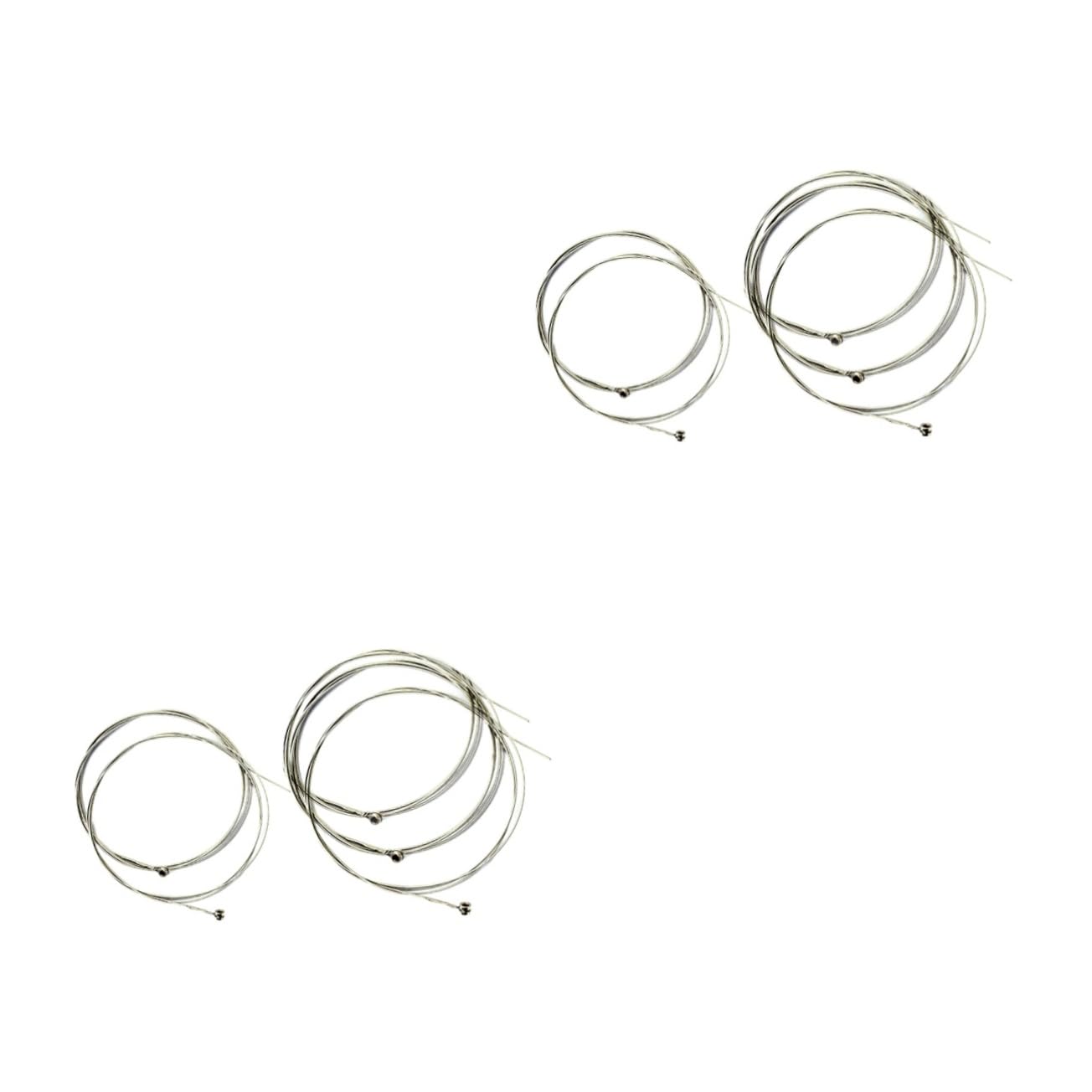 FAVOMOTO 2sets Electric Guitar Bass Strings Coated Strings Set for Electric Guitar Warm Tone and Comfortable Grip 6string*2