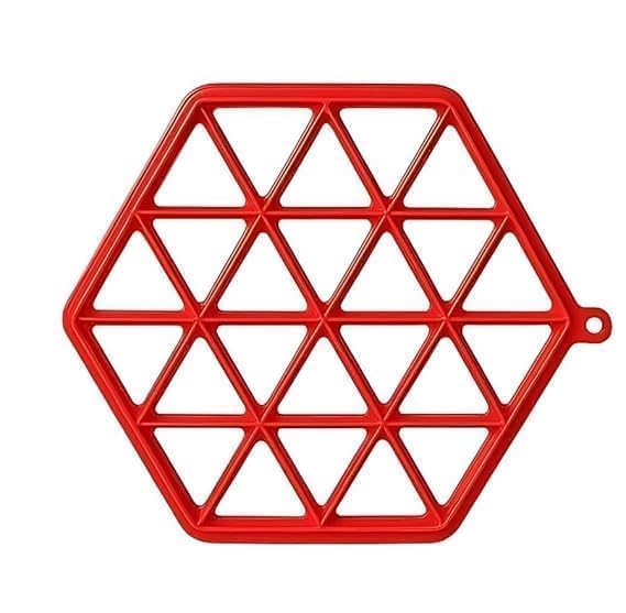 Image of Roventa Samosa Maker and Dumpling Press, Hexagonal Shape, Red