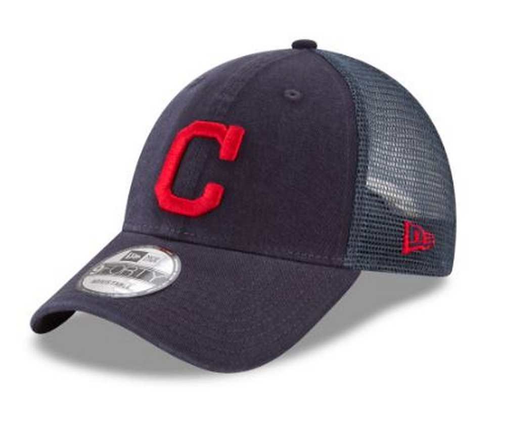 New Era MLB Cleveland Indians Trucker 9Forty Adjustable Baseball Hat 11591208