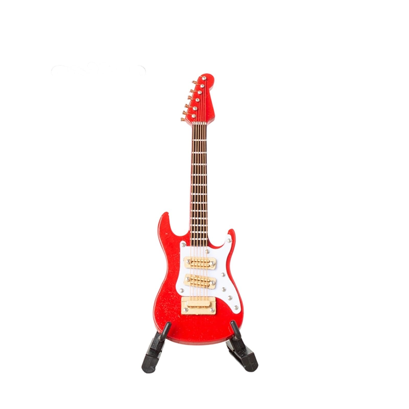 ZXFJYUIP Colorful Electric Guitar Model Miniature Musical Instrument Ornament With Shoulder Strap(3,10CM)