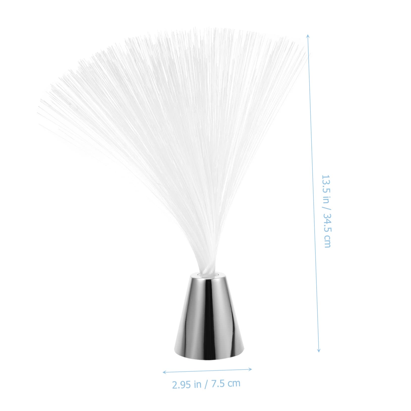 Uonlytech 2pcs Colorful Led Fiber Optic Lamp Color Changing Decorative Lights for Home Wedding Christmas Party Holiday Batteries Not Included