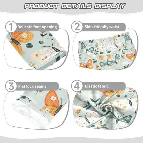 Girls Leggings Farmhouse Butterfly Flower Toddler Girls Clothes Leggings for Girl Toddler Girl Trousers3