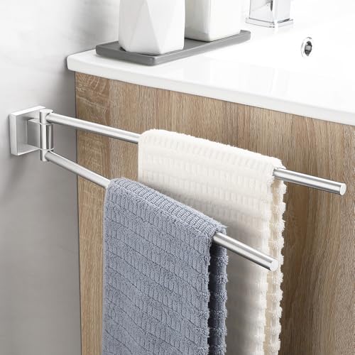 Portasciugamani Da Parete A Due Bracci In Acciaio Inox Portasciugamani Da Bagno Doppio Da 42 Cm Per Bagno E Cucina Spazzolato 85030862 - Foto 10