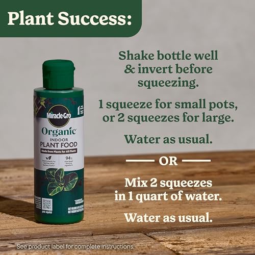 Miracle-Gro Organic Indoor Plant Food, 8 fl. oz. (2-Pack) - image 6