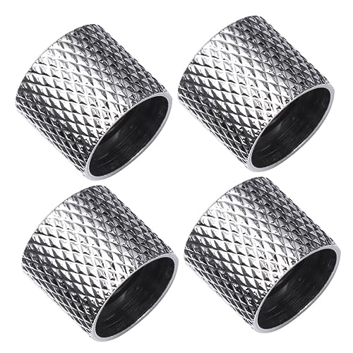 Hemoton Bass Guitar Volume Knobs Tone Control Knobs Set Metal Dome for Guitar Accessories