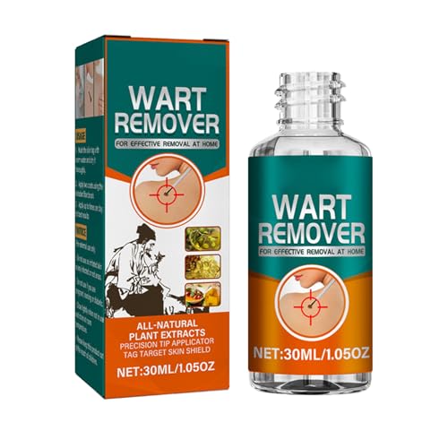 Mnozreo Quitar Marcas de Piel,Eliminación Rápida Y Segura de Etiquetas Y Lunares,Removedor de Verrugas,Unidades Removedor de Verrugas Seguro,Agente Anti Verrugas,Alivio De Verrugas,30ML