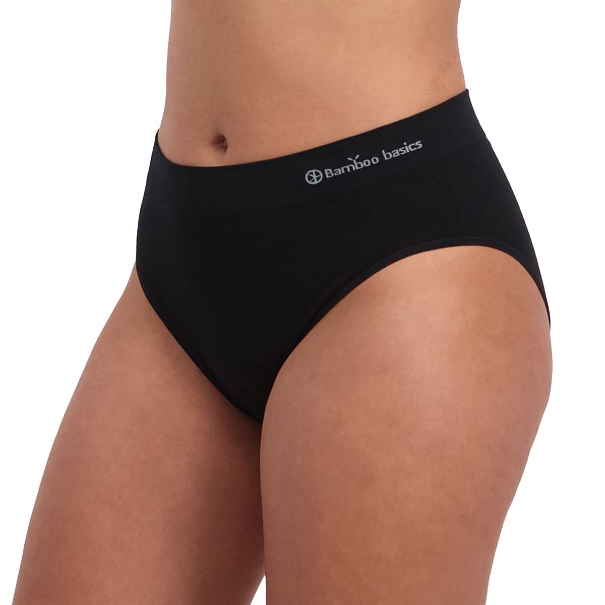 Bamboo Basics Belle - Slip da donna, senza cuciture, in jersey, con logo
