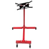 Engine Stand, 1,000 lbs Rotating Engine Motor Stand with 360 Degree Adjustable Head, Cast Iron Motor Hoist Dolly, 4-Caster, 4 Adjustable Arms, for Vehicle Maintenance, Auto Repair OCPTY