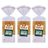 Katz Gluten Free Whole Grain Bread | Dairy, Nut, Soy and Gluten Free | Kosher (3 Packs of 1 Sliced Loaf, 21 Ounce Each)