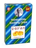 Golden Throat Lozenge (Honeysuckle Original Flavor) (Throat, Immune, Respiratory Support) (Jinsangzi Houpian) (12 Lozenges) (1 Pack)