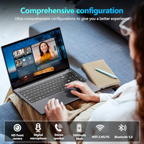 Image of Gaming laptop Core processor (up to 3.40GHz) 16GB RAM 512GB SSD,traditional laptop computers 15.6 Inch FHD Display 1920*1080,with WIFI BT 5.0 Lap top-For Students /Commuters /Business Professionals