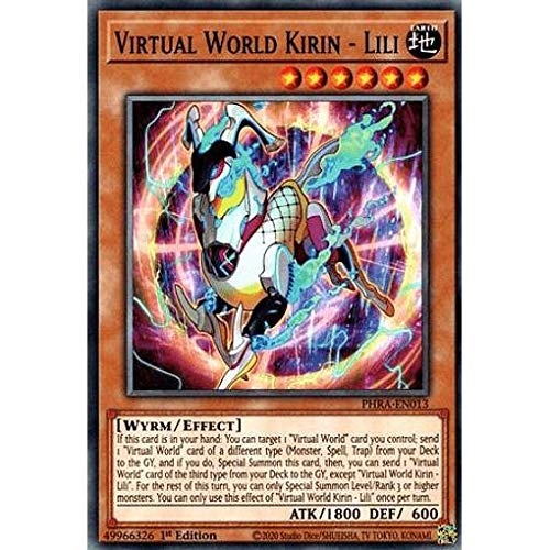 Amazon.co.jp: 遊戯王 PHRA-EN013 電脳堺麟－麟々 Virtual World Kirin