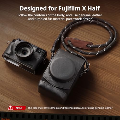 Kit funda de cuero SMALLRIG para FUJIFILM X Half estilo retro miniatura 2