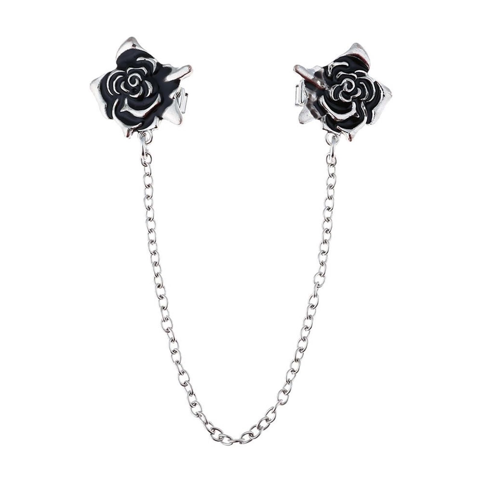 Post Box 2pcs Cardigan Sweater Blouse Clips Shawl Brooch Jewelry Accessories(Type 5)