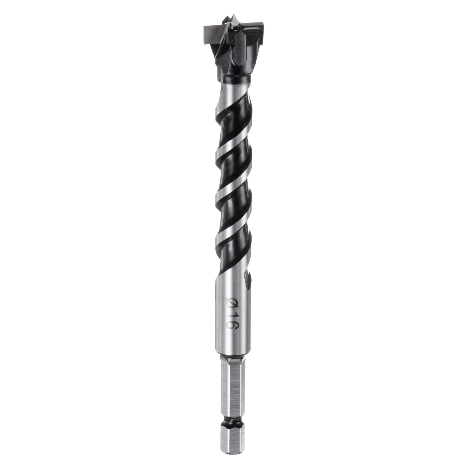 HARFINGTON Forstner Drill Bit 16mm (5/8") Dia YG8/C1 Tungsten Carbide Twist Wood Forstner Bits Hole Saw Auger Opener Cutter for Woodworking Drilling