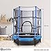HyperMotion Kinder-Bodentrampolin 140cm - Indoor/Outdoor Gartentrampolin mit Sicherheitsnetz, Reißverschluss-Eingang - Fitness Jumping für Kinder 3+ Jahre (Höhe 162cm)