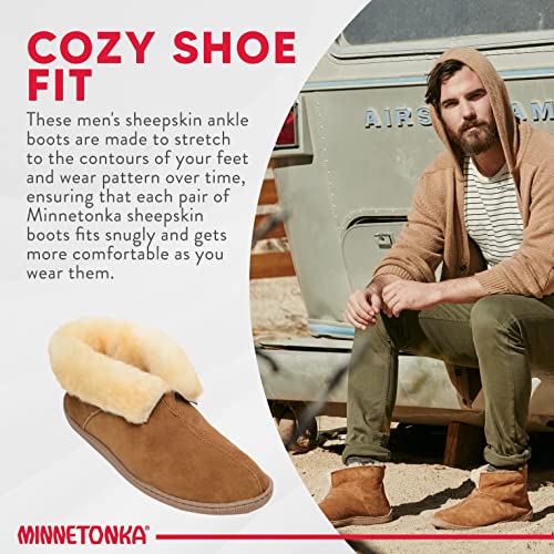 Minnetonka Men's Sheepskin Ankle Boot4