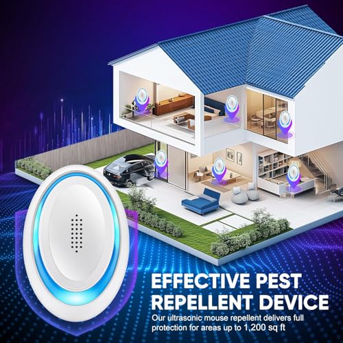 Image of 2026 Upgraded Ultrasonic Pest Repeller Indoor, Pest Control Insect Plug in, Mouse Repellent Indoor, Electric Rodent Repellent Plug-in for Roach, Bugs, Ant, Mosquito, Mice, Spider, Rat,6 Pack