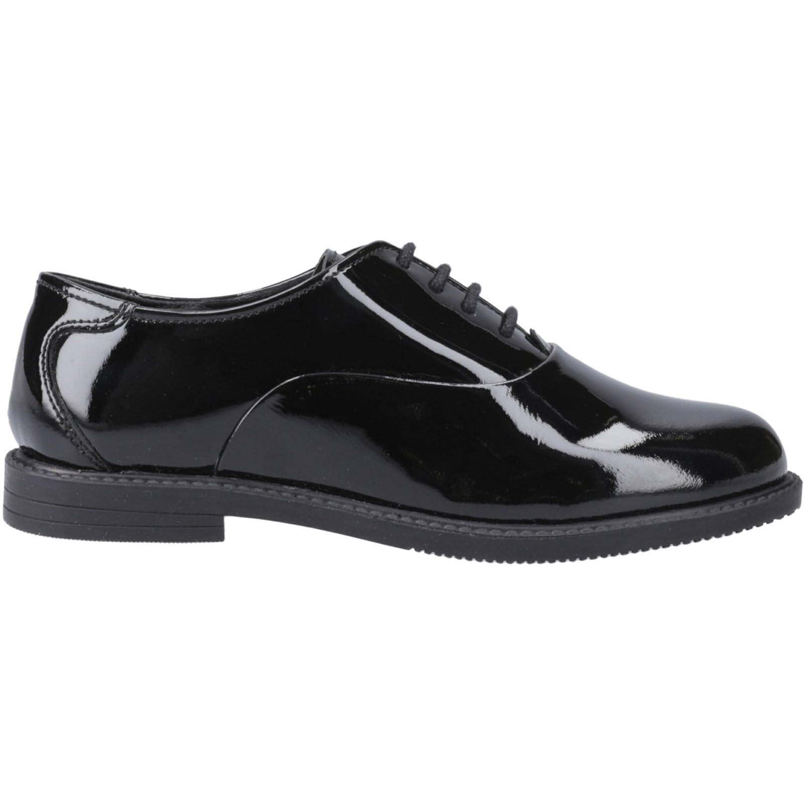 Hush Puppies Girls Nelliw Lace Up Pat Jnr, Black, 13 UK Child