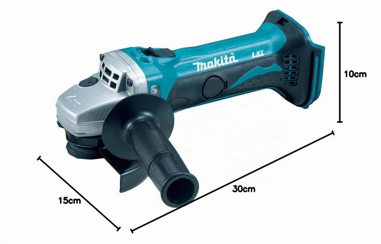 Makita DGA452Z Meuleuse d'angle sans fil Li-ion 18 V, bleue, petite taille