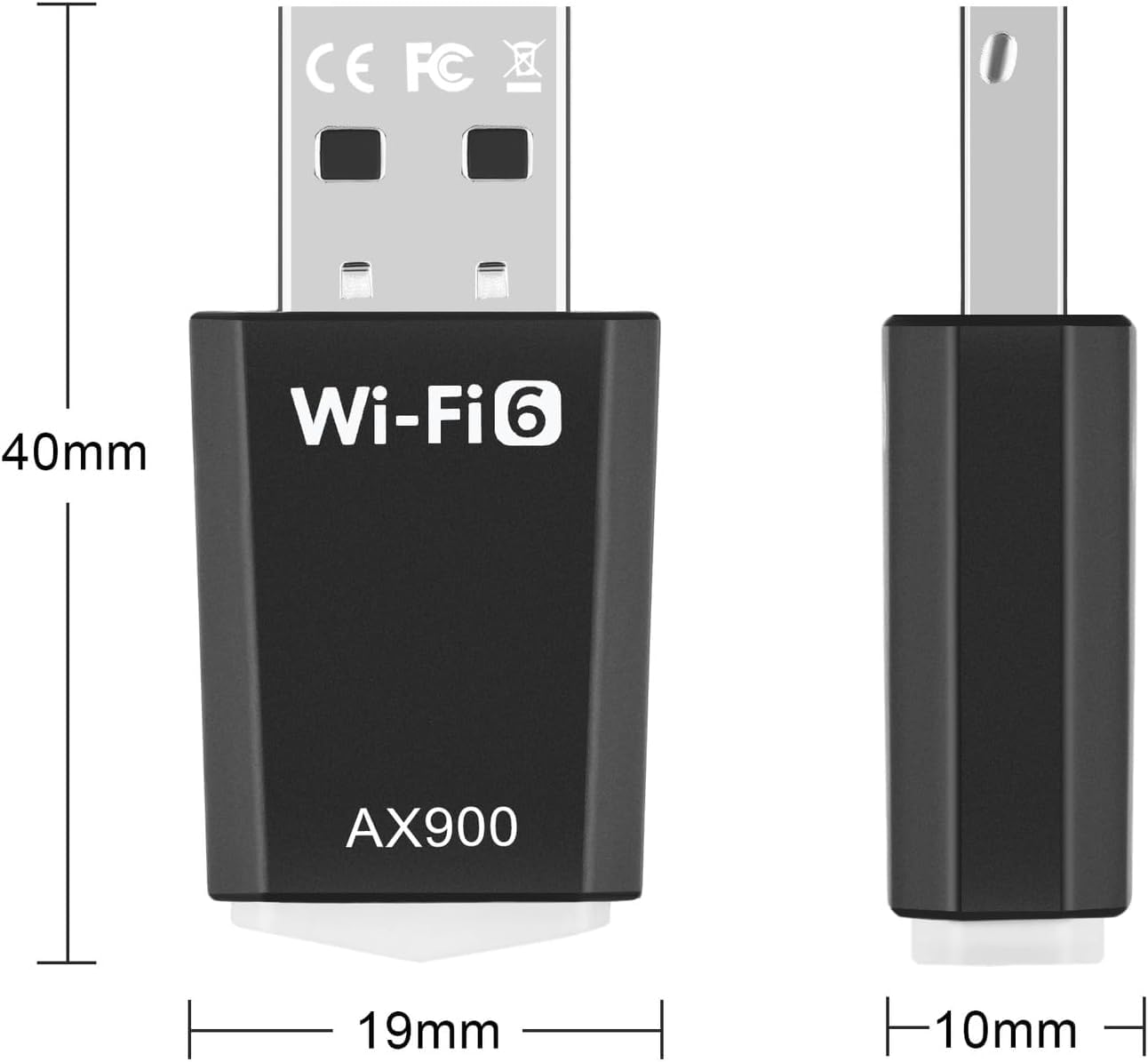 Adattatore WiFi 6 Bluetooth 5.4 Per PC - AX900Mbps, Dual Band, Plug And Play - Foto 5