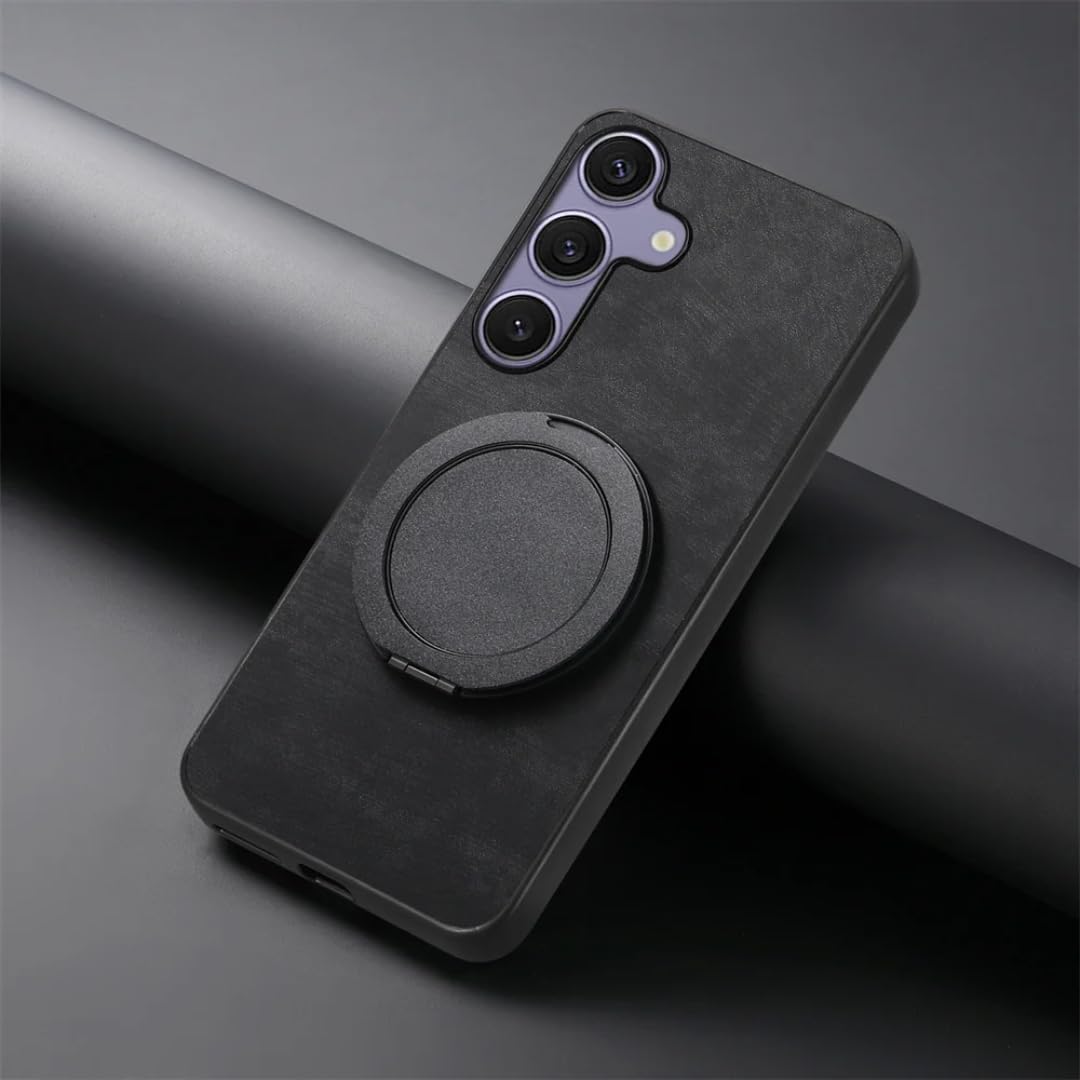 Étui de support en cuir PU pour Samsung S21 FE noir coque fine - 8