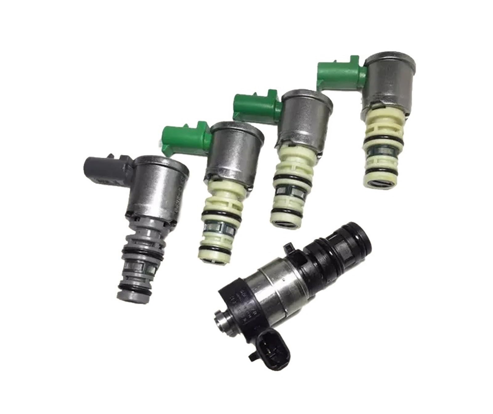 Wxnlbb One Color 5Pcs Transmission Solenoid Valve Kit 5L40e Compatible With Bmw 3-Series Cadillac Cts 2001 2002 2003 2004 2005 2006 2007