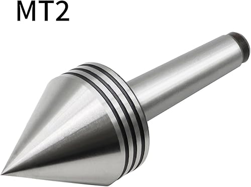 Miniatura 5 de Yunnergo MT1 Heavy Duty Tailstock Rodamiento giratorio de 60 grados Centros de torno giratorio en vivo MT2, centro cónico Morse para carpintería