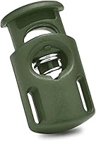 Vista 22 de CooBigo 20 piezas de cierres de cordón de resorte de plástico, cierres de palanca de cuerda de paracaídas para pantalones de sudor con cordón