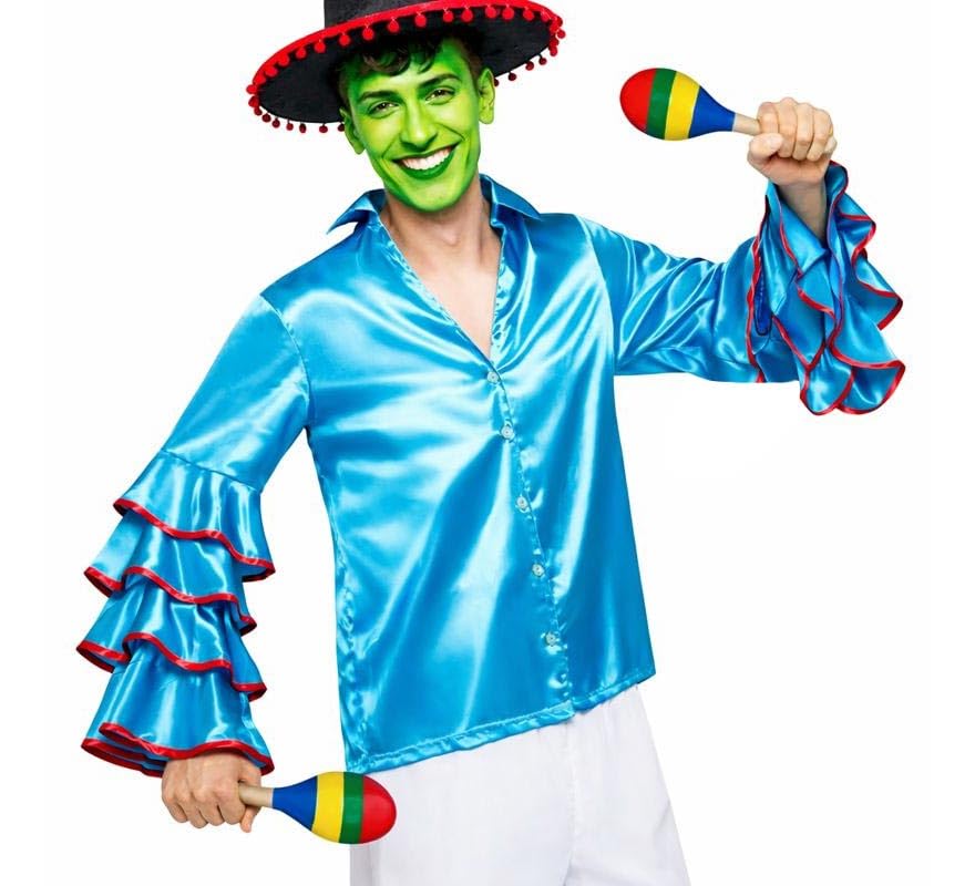 ZZ DISFRAZZES The Rumbero Mask Costume for Men, Shirt, XL