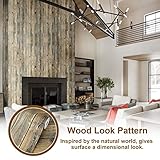 GOYADA 45cmx1000cm Wooden Effect Wallpaper, Extra Thick Wood Panel Slat Effect Vinyl Self Adhesive Wallpaper for Wall, Door, Furniture (Brown) - Image 5