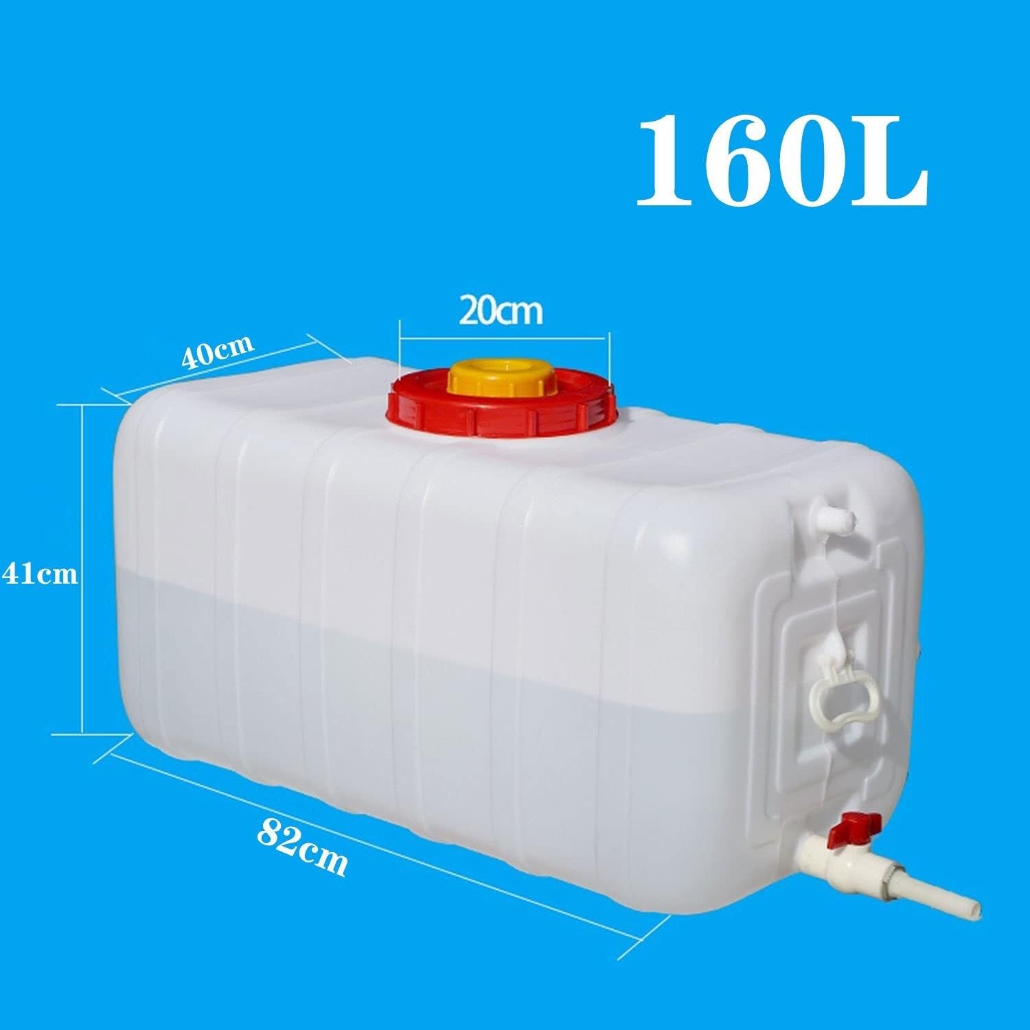 Tanque Almacenamiento Agua Rectangular Plástico Contenedor Almacenamiento Purificada Grado Alimenticio Adecuado Exteriores