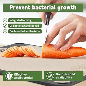 Cutting Board Double Sided,Large Stainless Steel Cutting Boards,Wheat Straw Cutting Boards for Kitchen,for Meat, Veggies, Fruits, with Easy Grip Handle,Dishwasher Safe (1, Large) Cutting Board Double SidedLarge Stainless Steel Cutting BoardsWheat Straw Cutting Boards for Kitchenfor Meat Veggies Fruits with Easy Grip HandleDishwasher Safe 1 Large