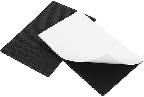 Miniatura 5 de Asixx - Almohadillas de goma para pies de goma, 2 protectores de suelo antideslizantes negros autoadhesivos para muebles, sofá, mesa, silla,