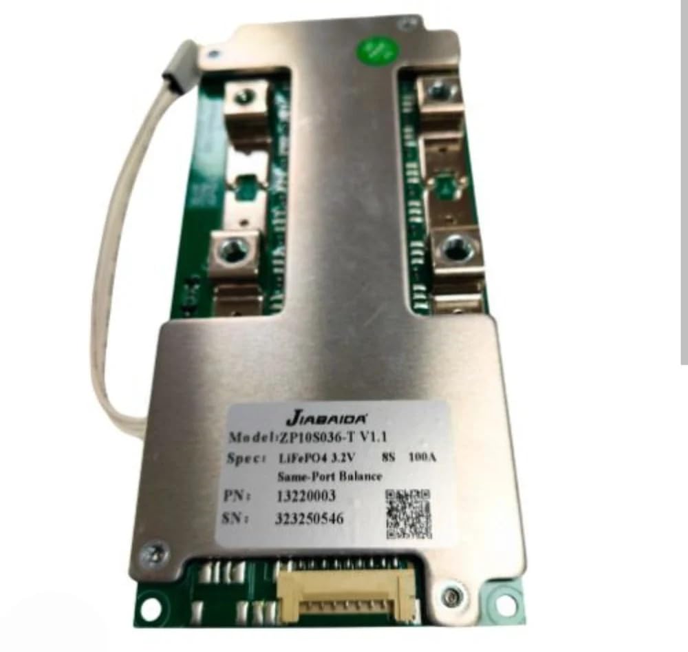 JBD Smart BMS 8S 100A, LiFePO4 Battery Management System with Cell Balancing and Protection, Black-image-4