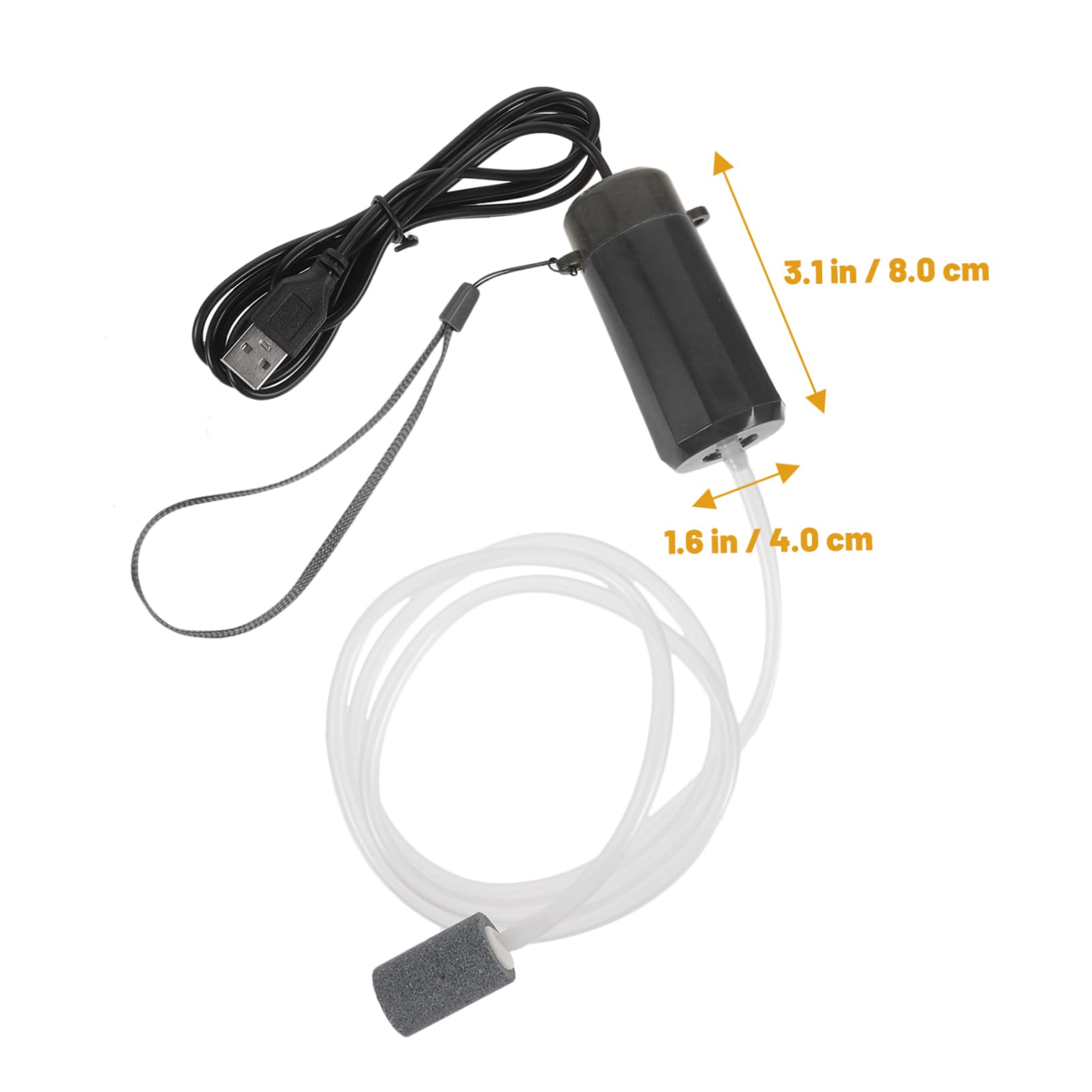 BESPORTBLE 3piezas Bomba De USB para Acuarios Aireador Portátil y Silencioso para Peceras y Plantas Compacto y Consumo Energético