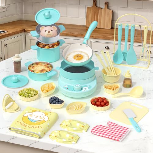 Gotoofun Kids Cooking Sets Real Mini Kitchen, Safe...
