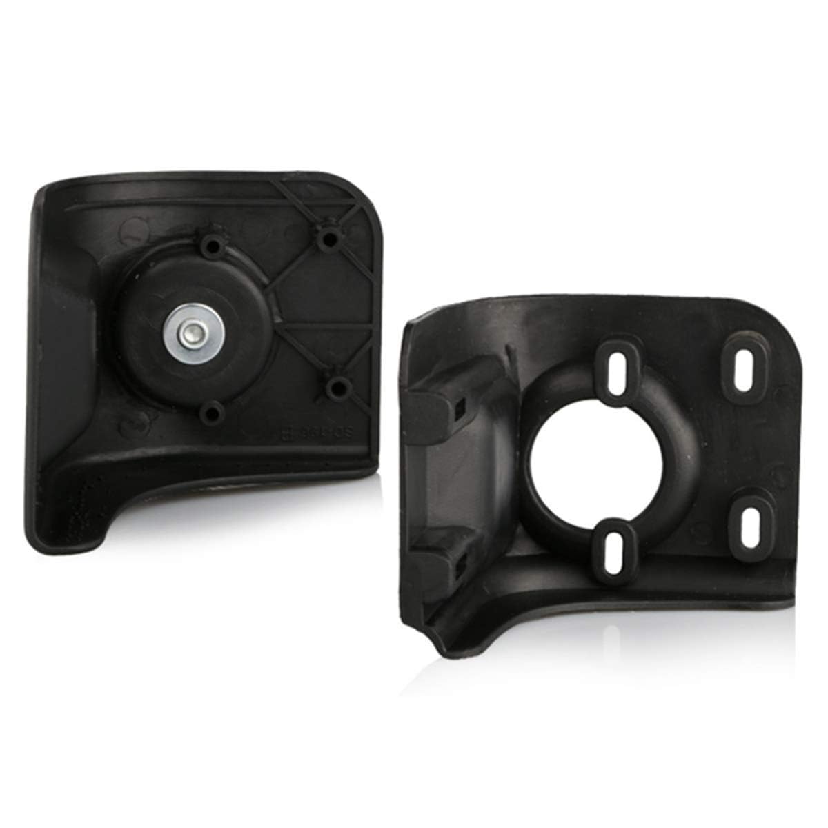 Girevole a 360 gradi Mute Riparazione Sostituzione Ruota for bagagli Ruote for valigie Parti Spinner (W177#)(B Type Set of a Pair)