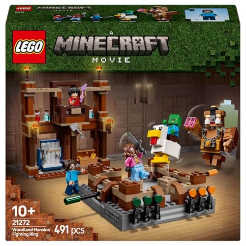 Image of LEGO Minecraft Woodland Mansion Fighting Ring Gamer Toy with Mob Figures 21272 Building Blocks Toys for 10+ Gift for Boys and Girls