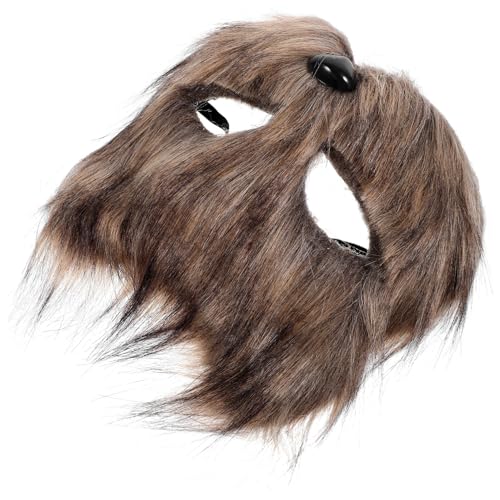 WOFASHPURET Realistic Fox Mask for Masquerade Ball Fox Party Half-face Animal Mask Costume Prop